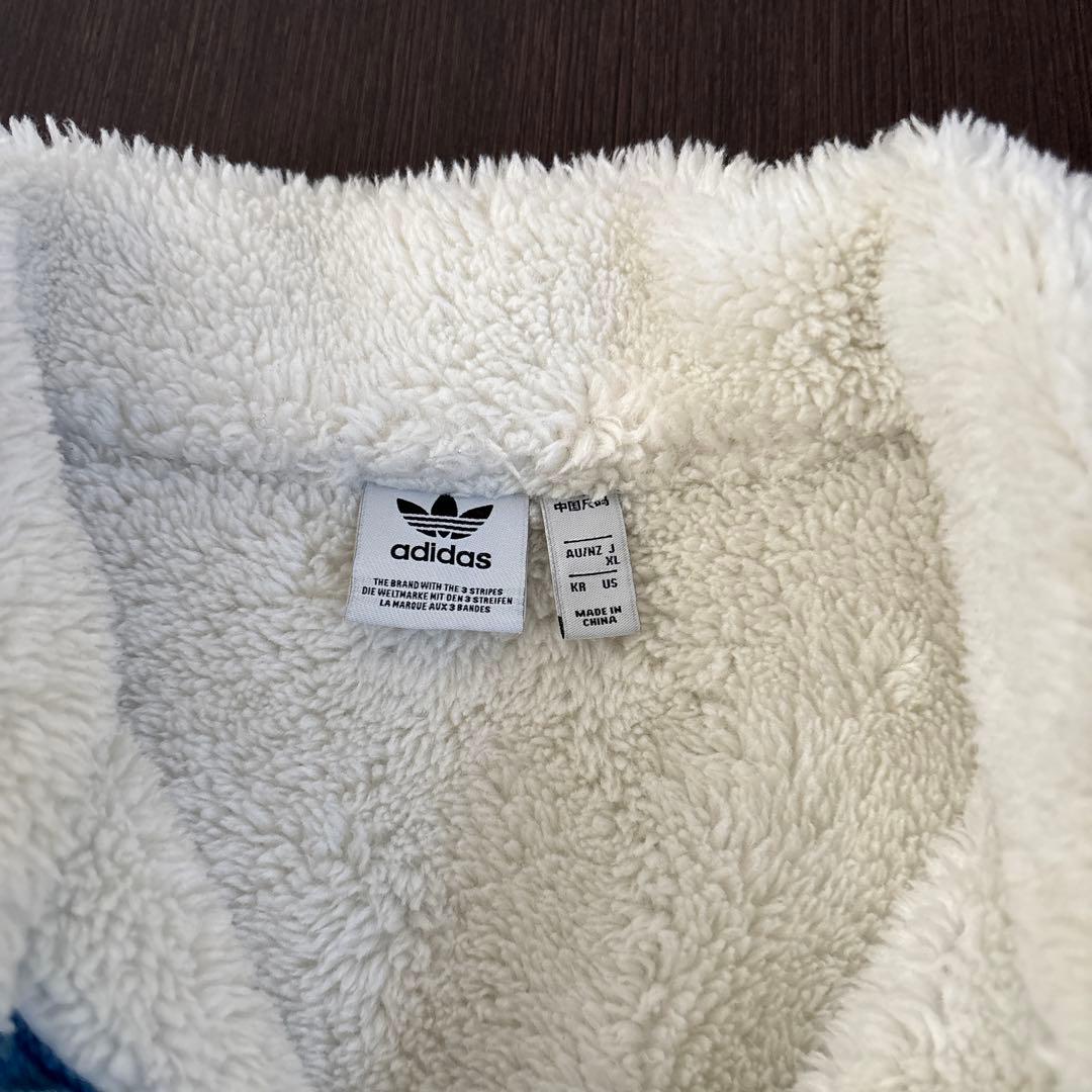 アディダスオリジナルス　デニムジャケット　ボアジャケット　未使用に近い美品　XL