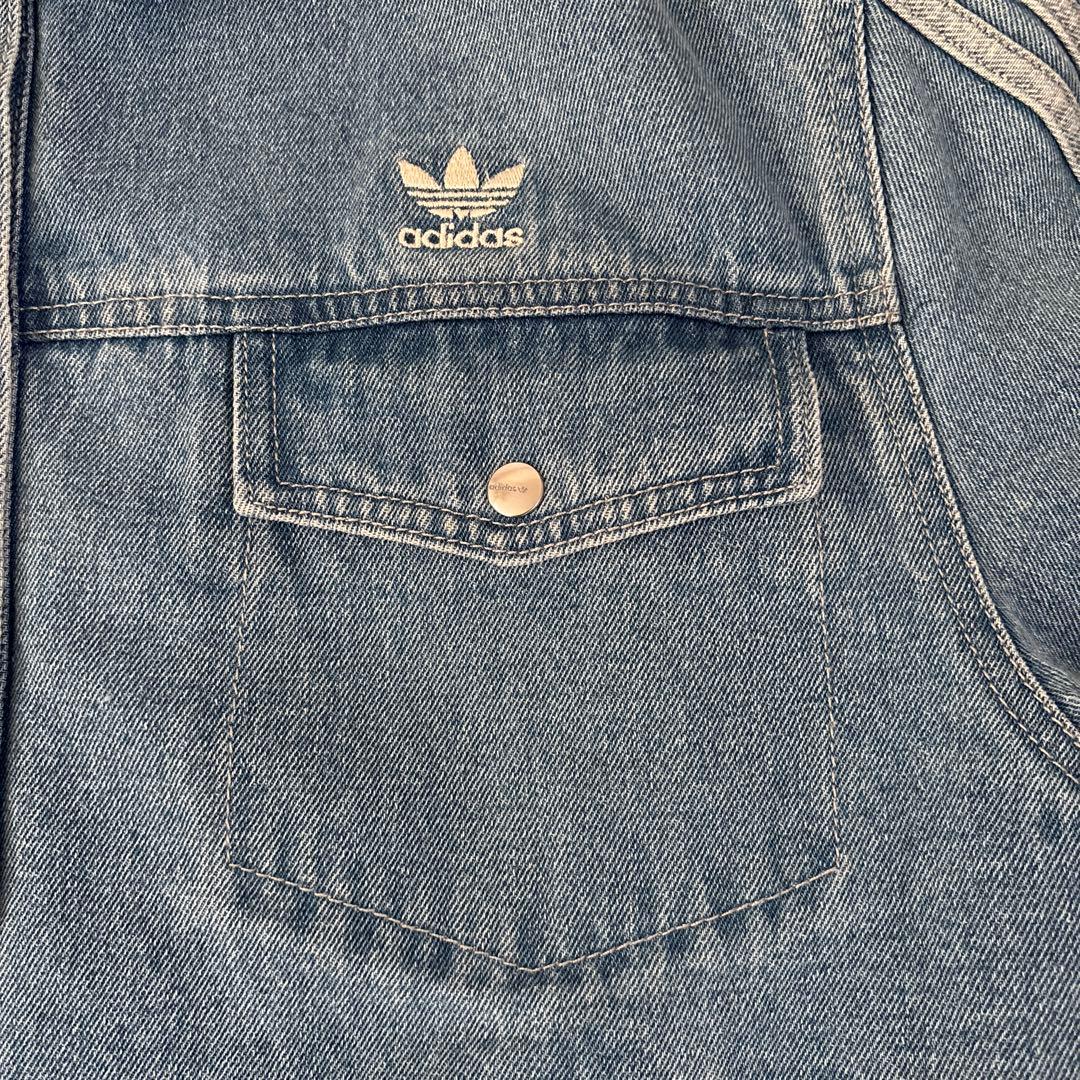 アディダスオリジナルス　デニムジャケット　ボアジャケット　未使用に近い美品　XL