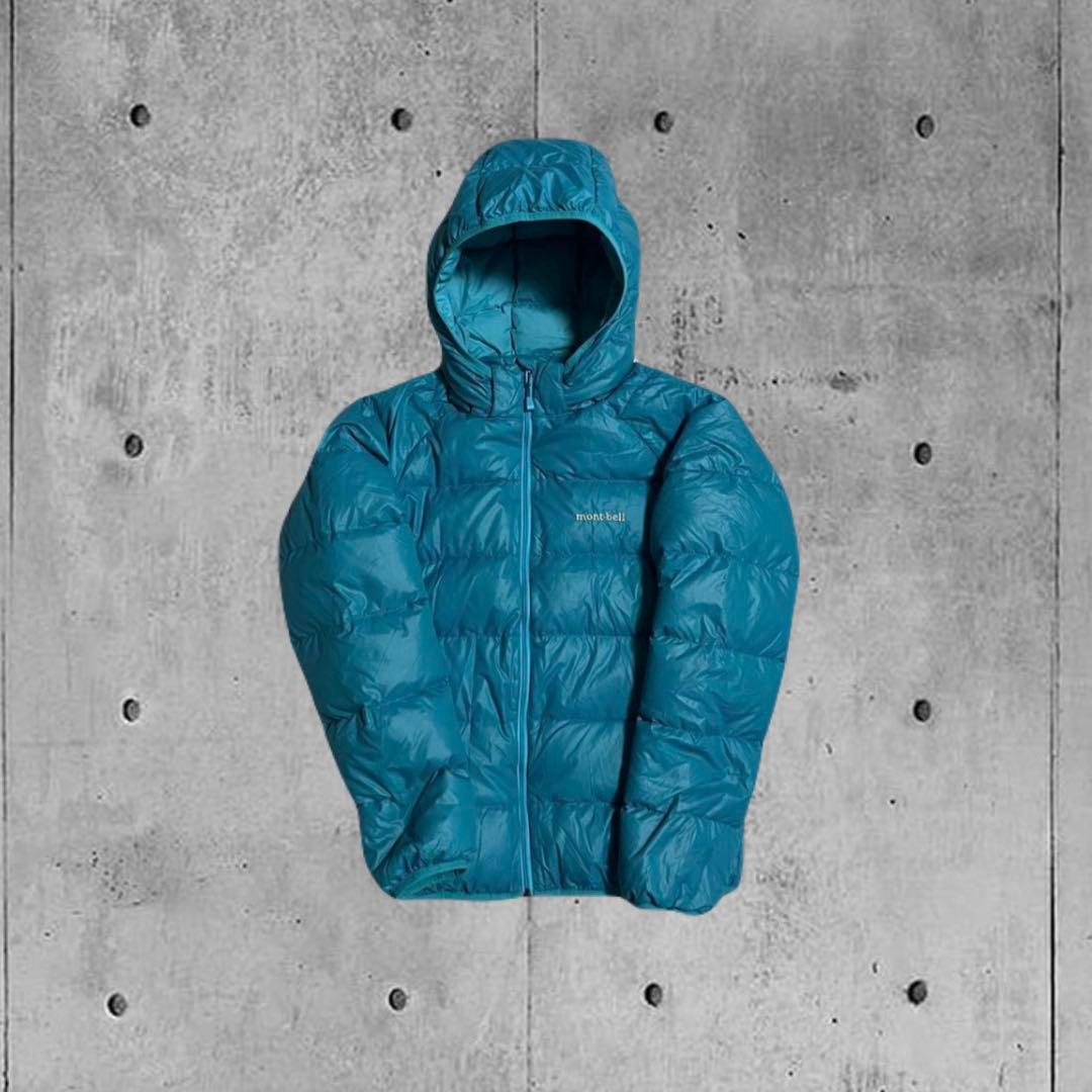 【今季注目カラー】mont-bell ダウンジャケット M ブルー 肉厚