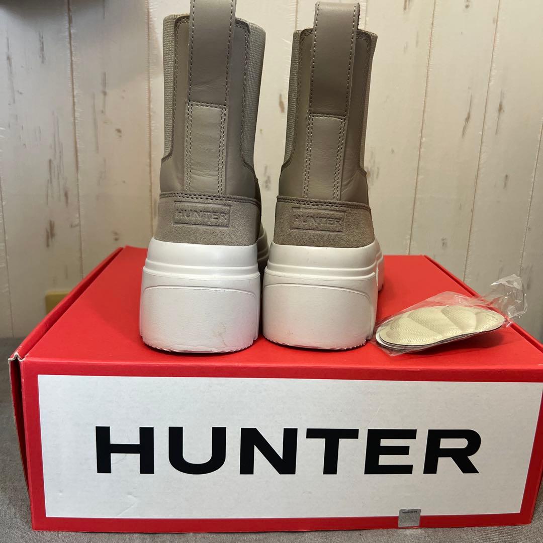 ［値下げ］HUNTER BEAMS厚底ベージュ長靴