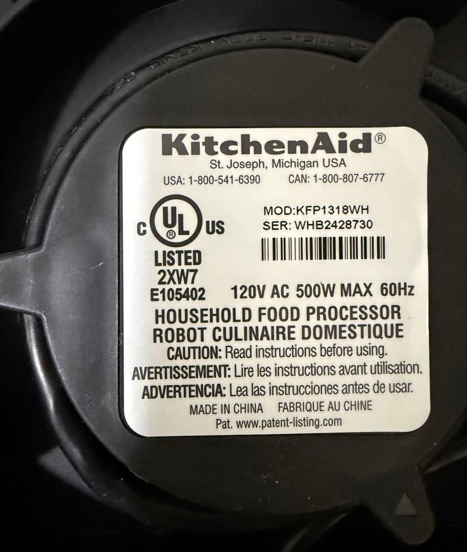 KitchenAid ミニフードプロセッサー13カップ