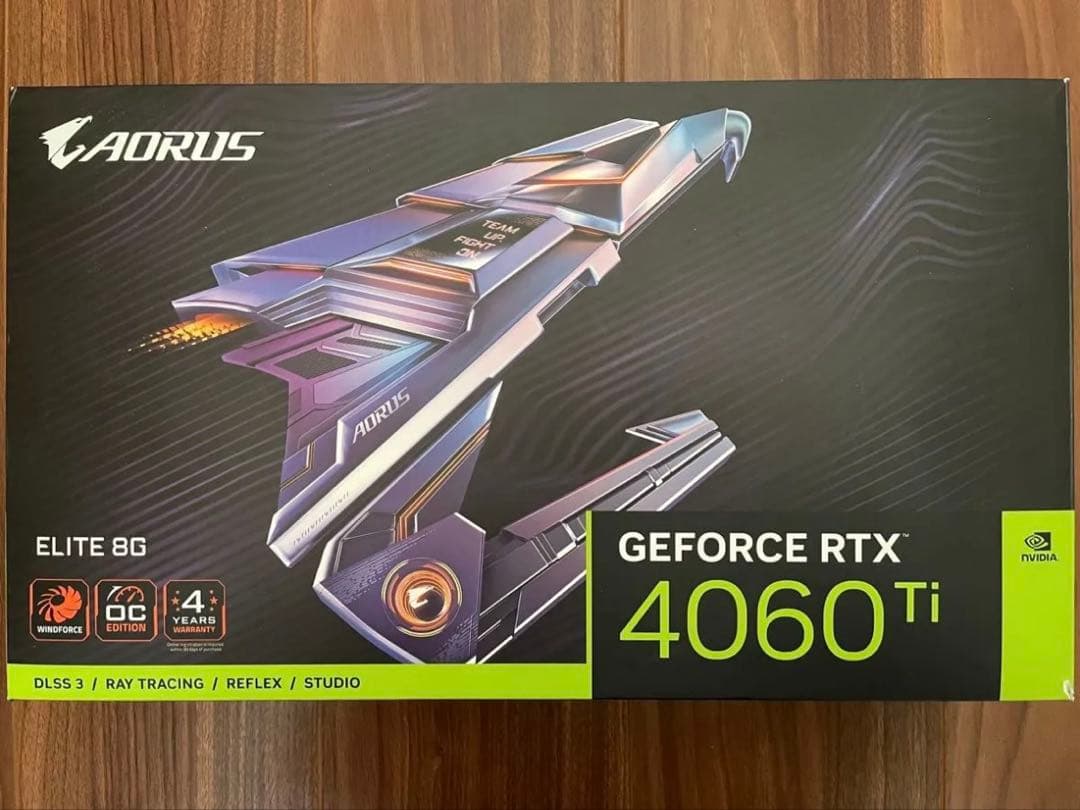 AORUS RTX 4060 Ti 8GB ELITE 動作確認済 美品
