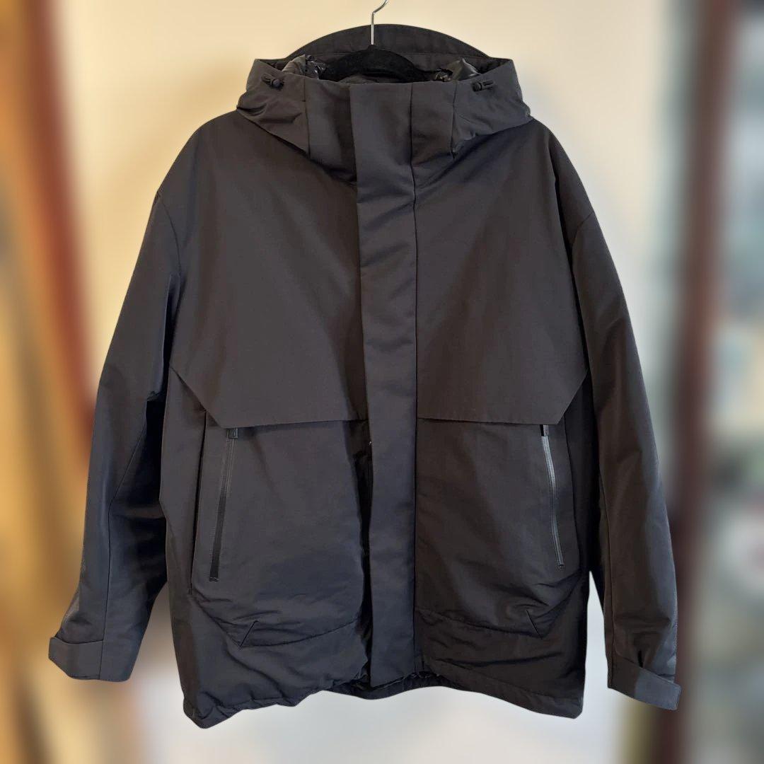 UNIQLO+J ハイブリッドダウンオーバーサイズパーカー ダークグレー　L