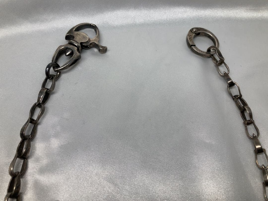 <美品> シルバー 925 ウォレットチェーン　50㎝