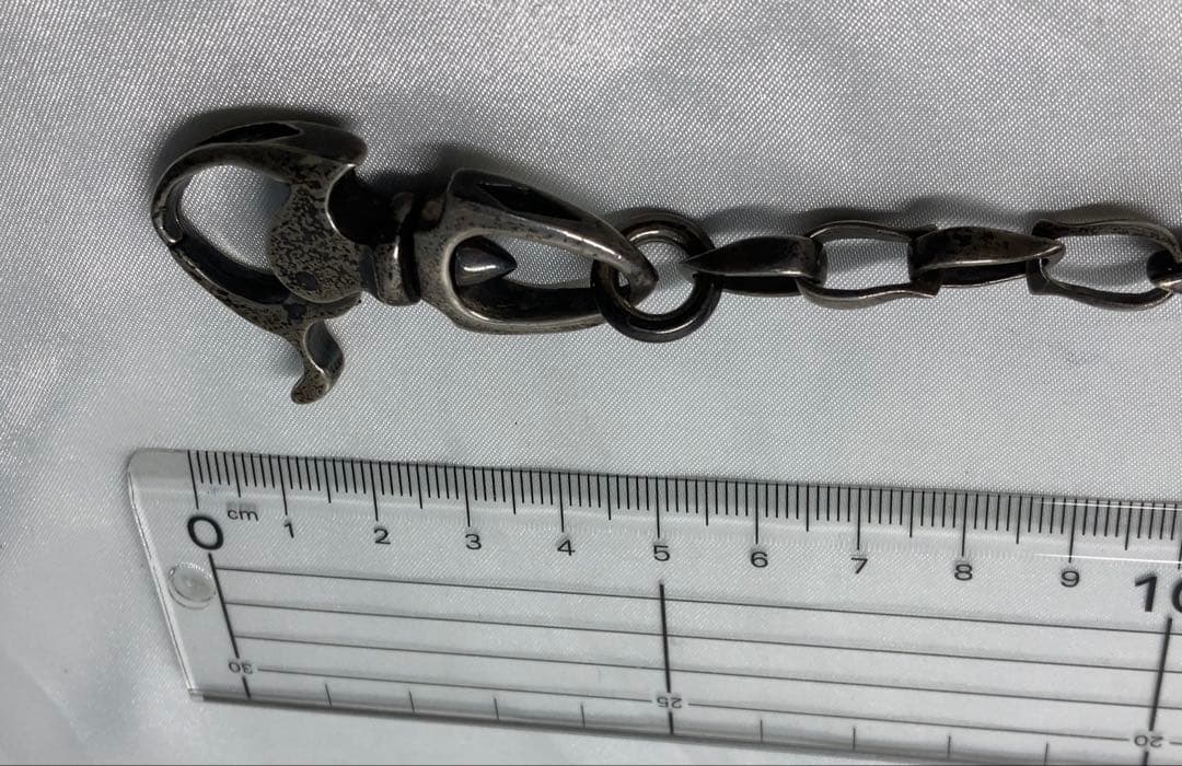 <美品> シルバー 925 ウォレットチェーン　50㎝