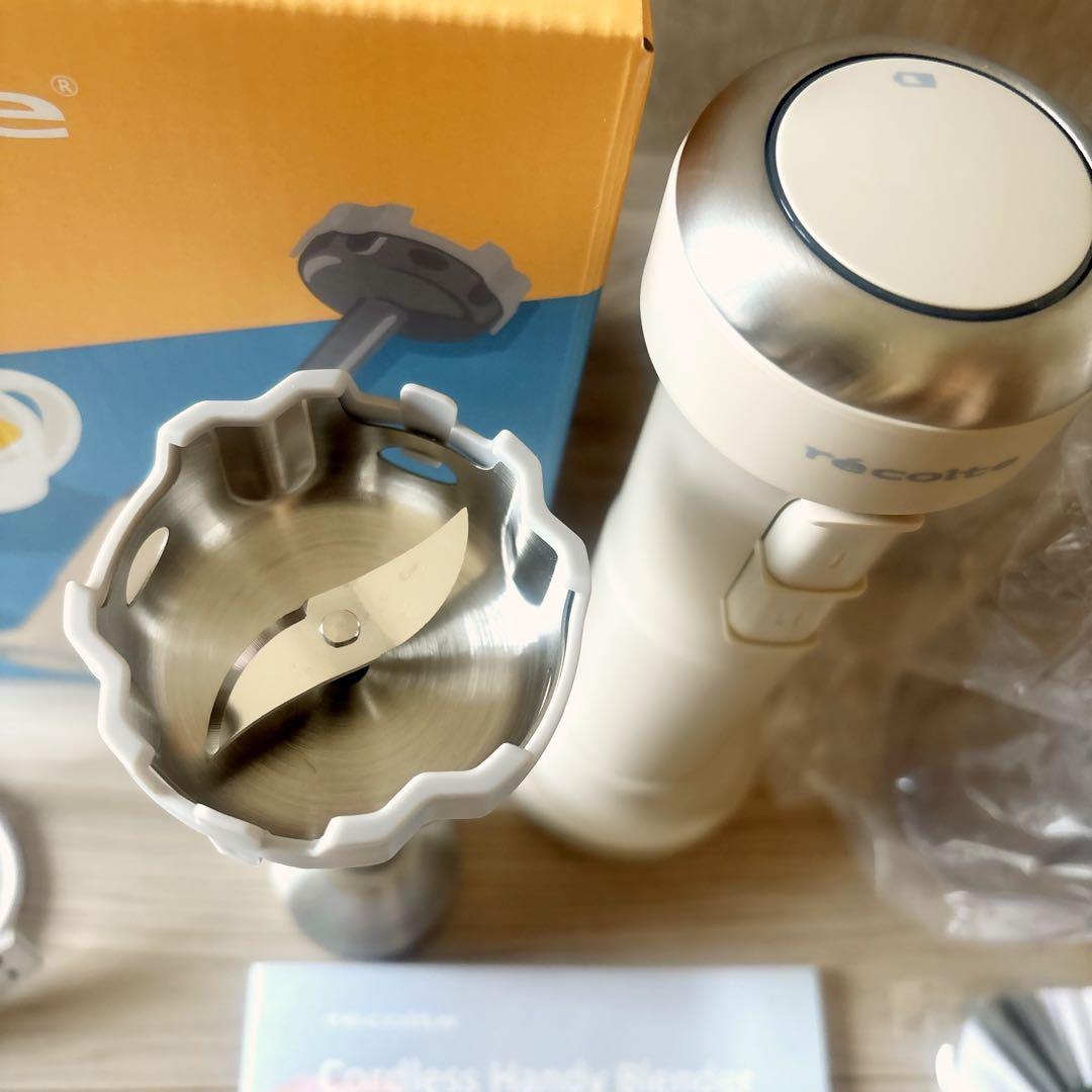 récolte レコルト コードレスハンディブレンダー専用レシピブック付