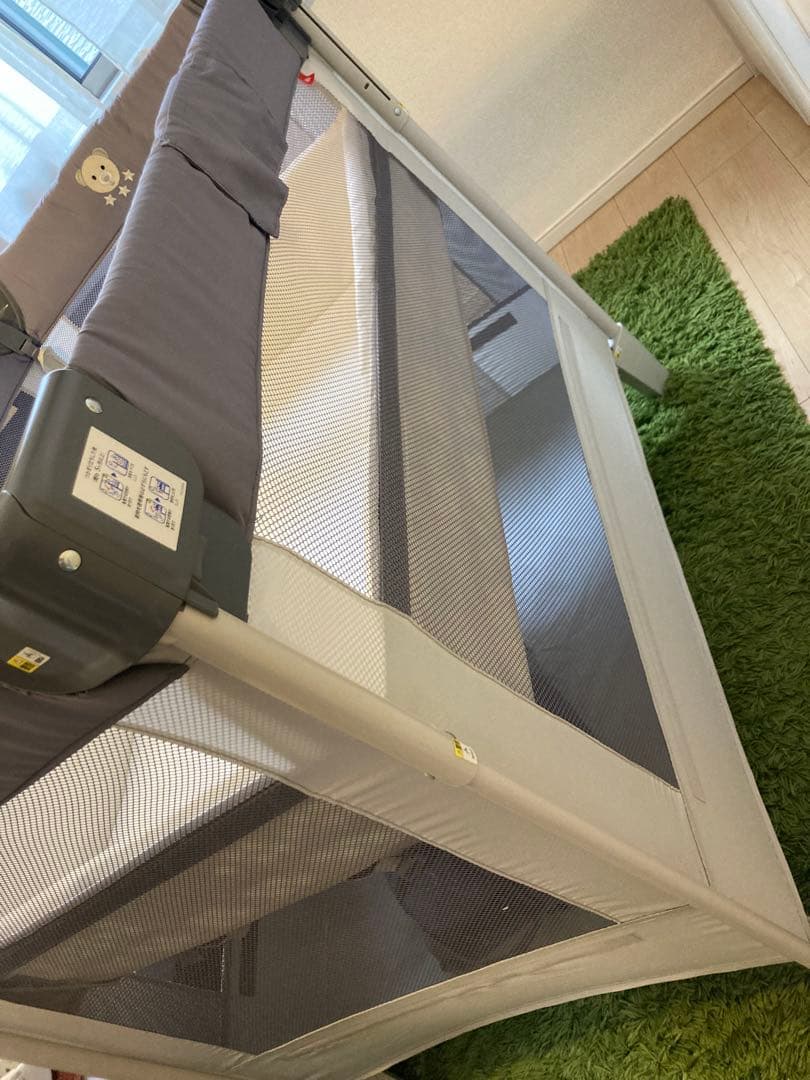 Aprica アップリカ　ココネルエアーAB グレーベア　ベビーベッド