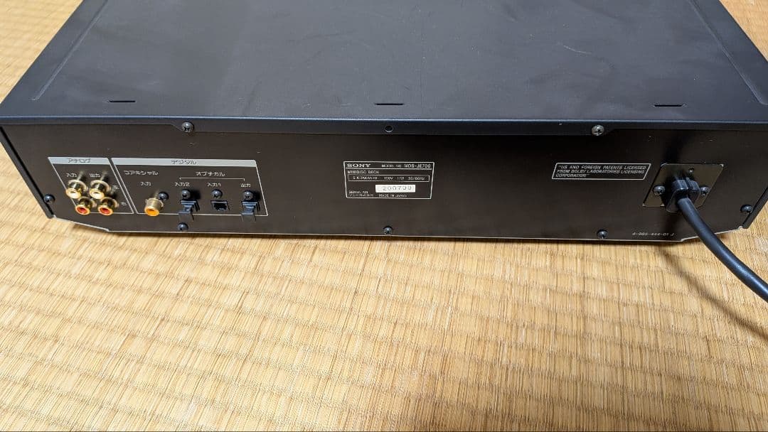 SONY MDデッキ MDS-JE700