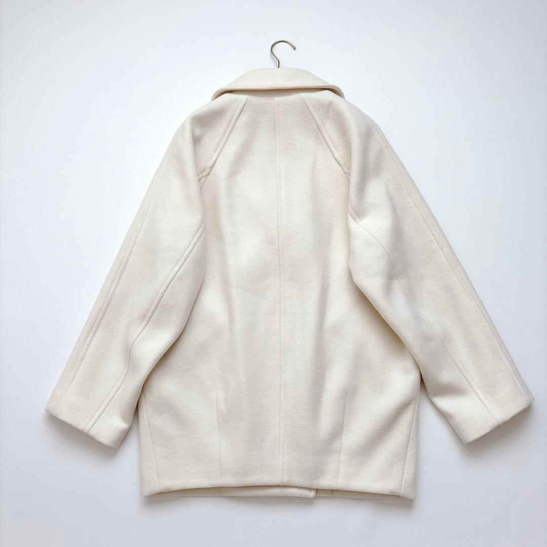 アパートバイローリーズ スーパー100メルトンジャケットコート オフホワイト F