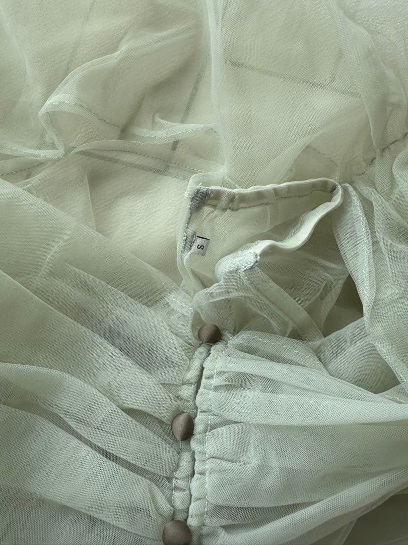 チュールオフショルダー花柄Iラインワンピースドレス結婚式パーティー二次会成人式