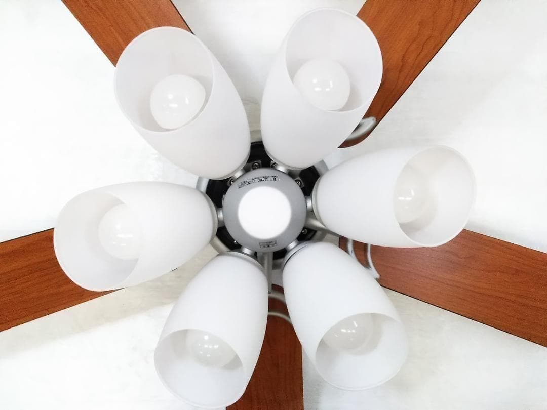 オーデリック SH9073LDR 6灯 5枚羽 シーリングファンLED ★