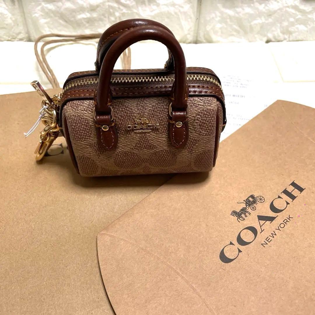 COACH バックチャーム　キーホルダー　ミニサッチェル