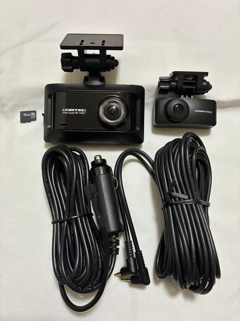 コムテック ZDR 026ドライブレコーダー前後カメラ　(129)