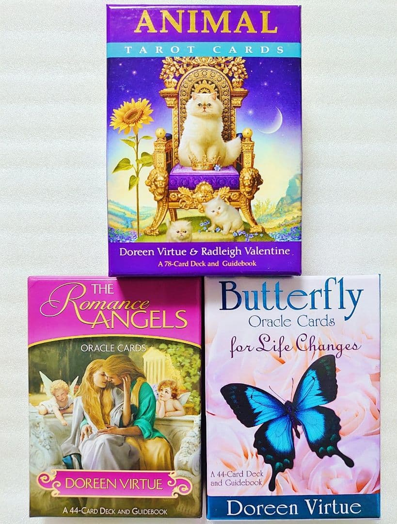 英語版 アニマルタロットカード ロマンスエンジェルオラクル バタフライオラクル