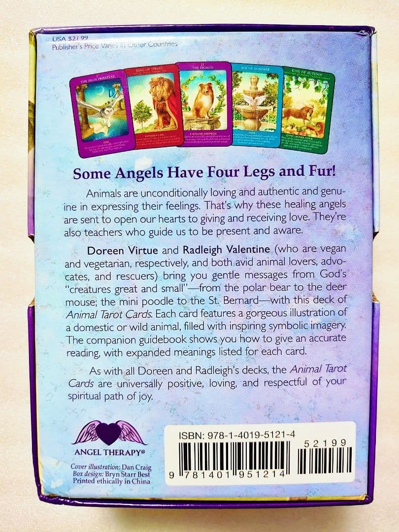 英語版 アニマルタロットカード ロマンスエンジェルオラクル バタフライオラクル