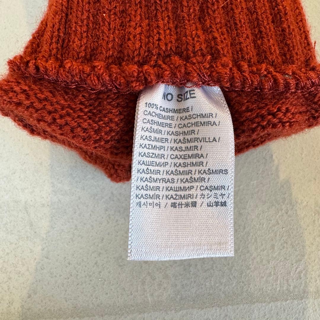 Johnstons ジョンストンズ フィンガーレス カシミヤ ニットグローブ