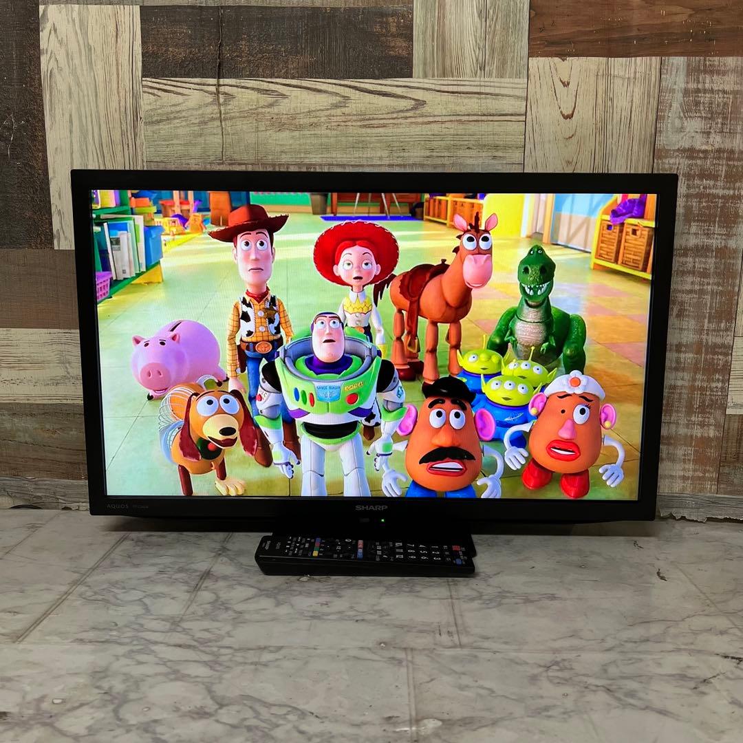 即日受渡❣️全国送料込半年前購入SHARP24V型外付HDD対応・裏番組録画対応