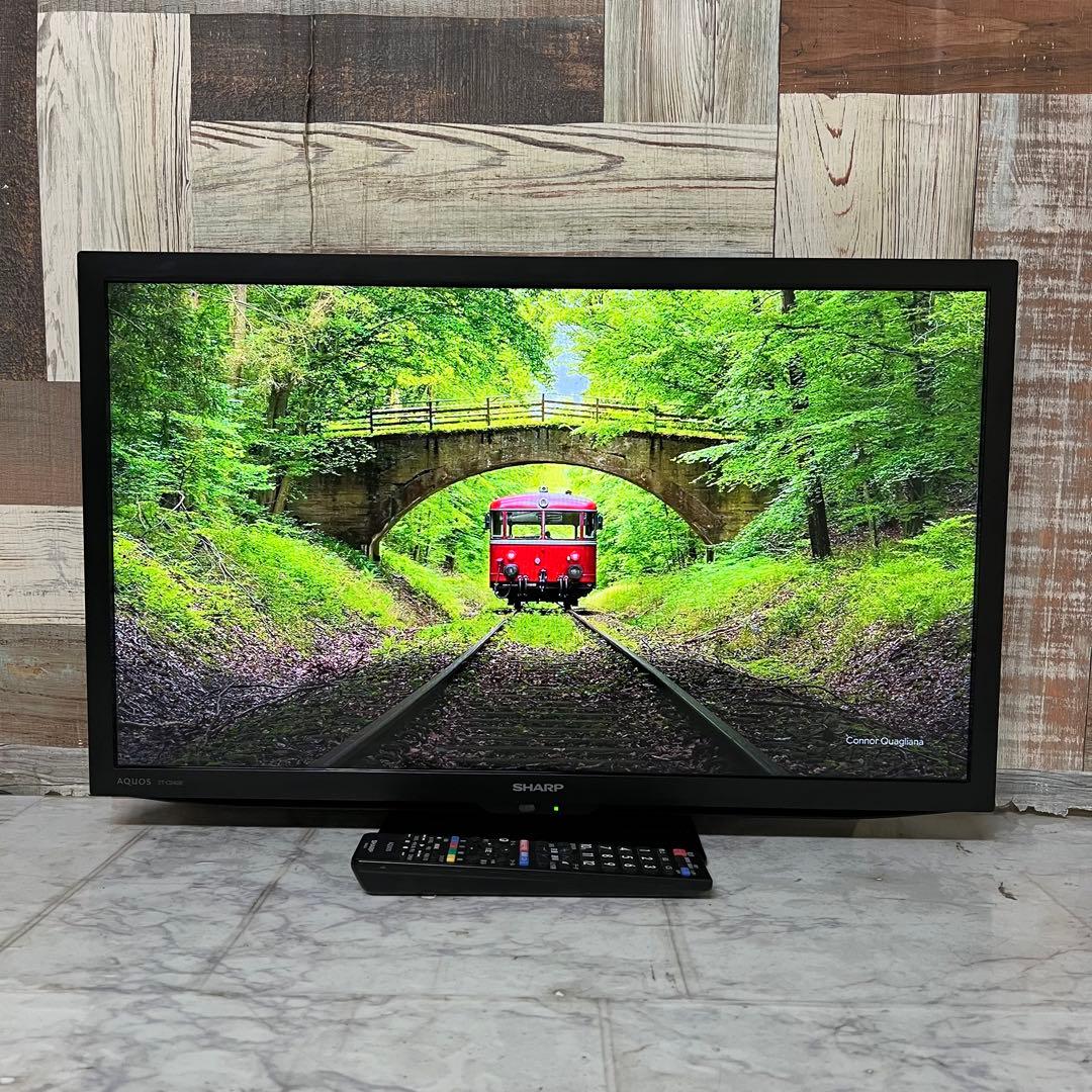 即日受渡❣️全国送料込半年前購入SHARP24V型外付HDD対応・裏番組録画対応