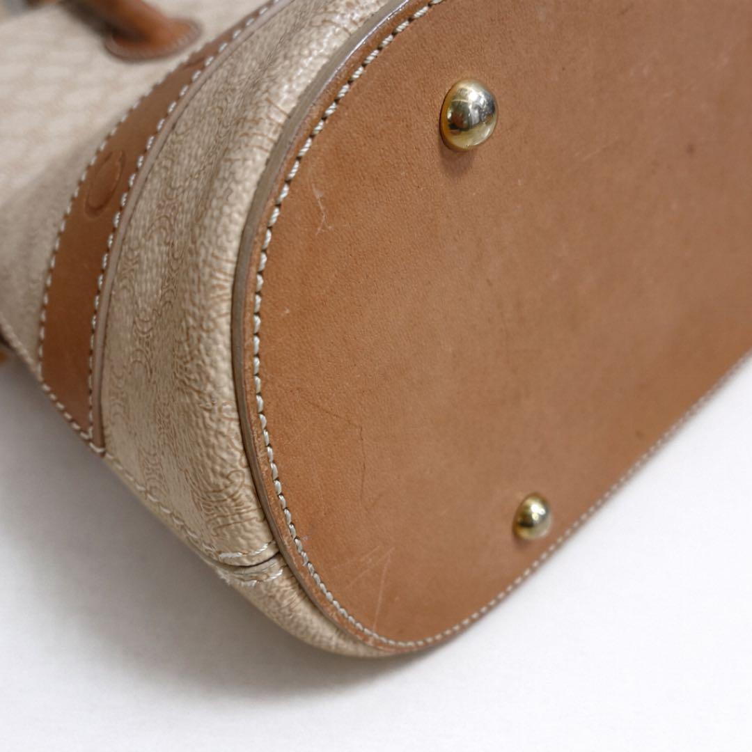 CELINE セリーヌ マカダム ハンドバッグ ベージュ ヴィンテージ　正規品