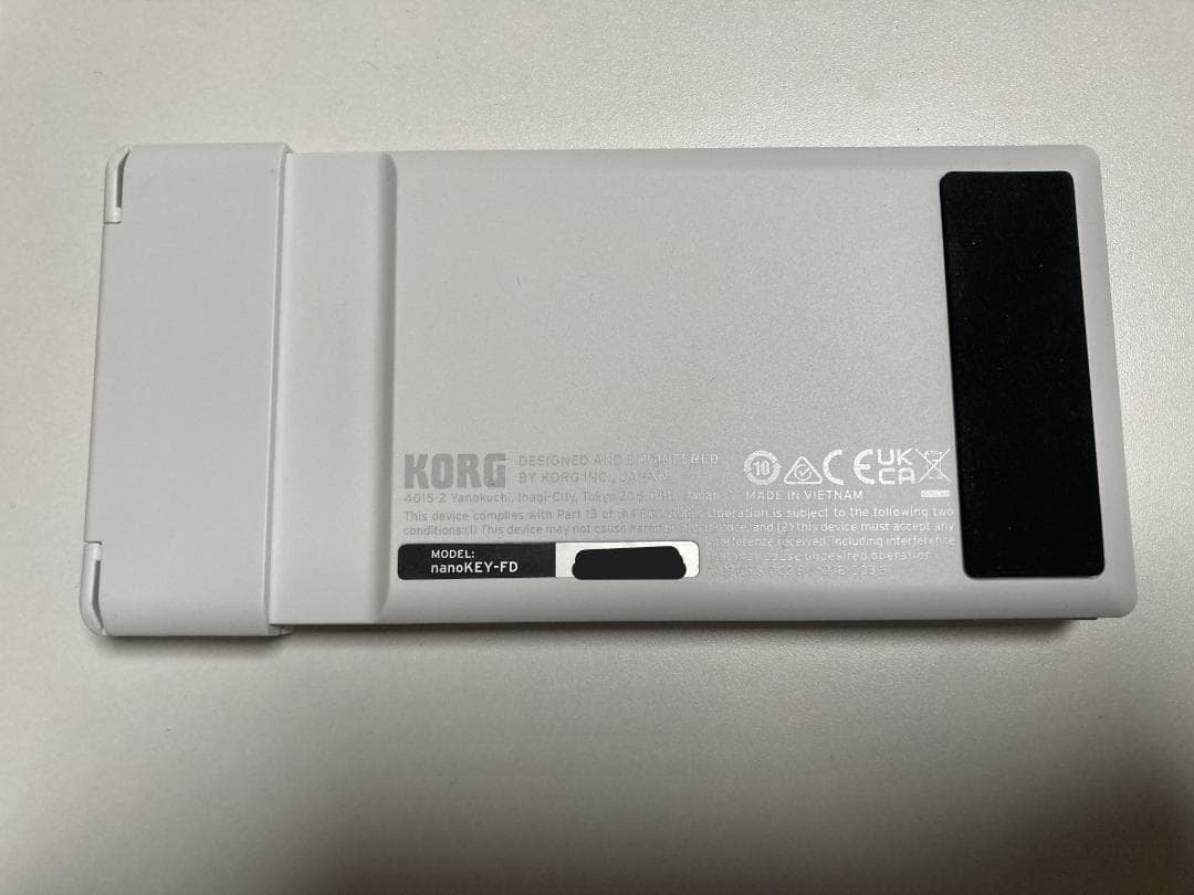 KORG nanoKEY Fold 白 (箱付属品全付き)MIDIキーボード