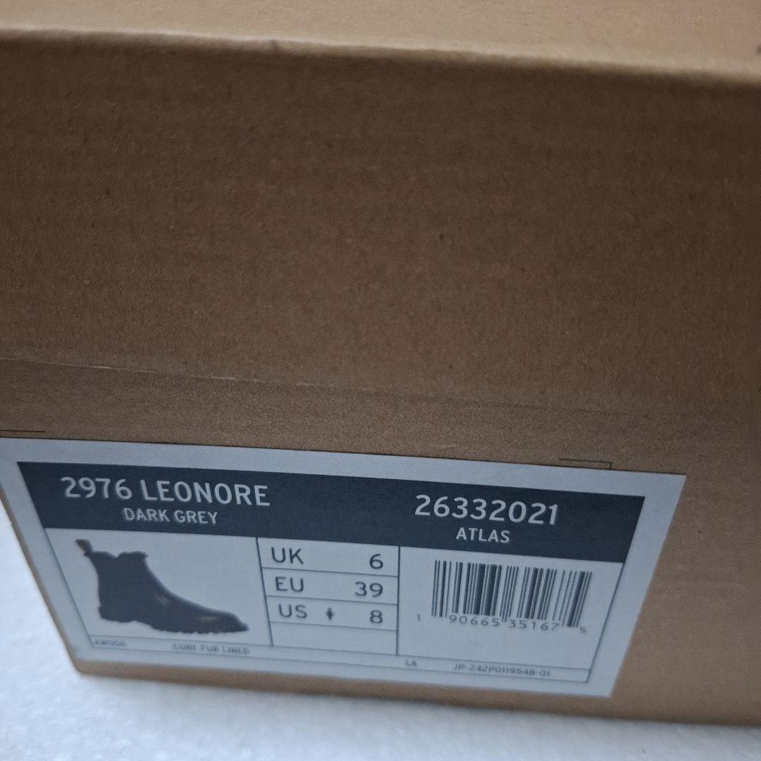 Dr,Martens レザーサイドゴアブーツ 黒 ファー付き