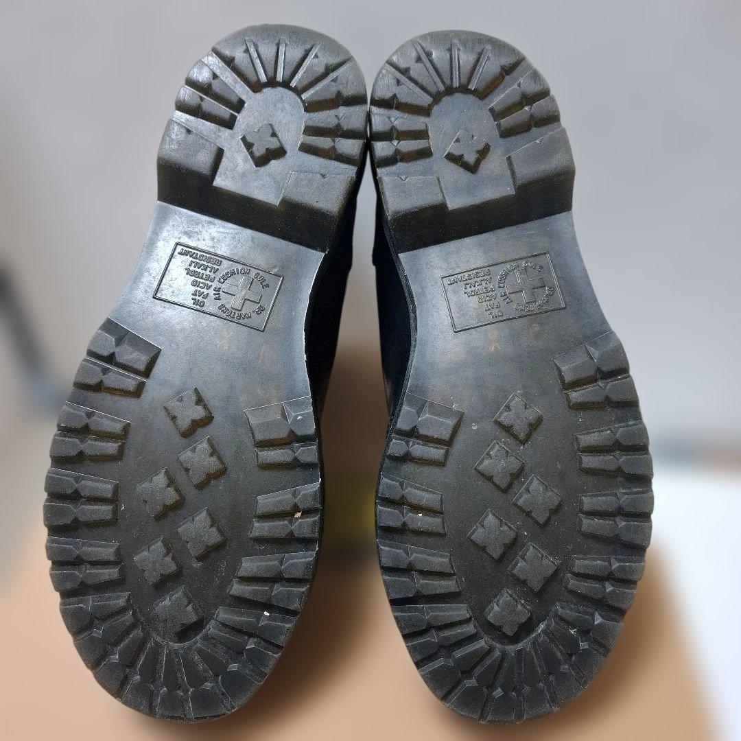 Dr,Martens レザーサイドゴアブーツ 黒 ファー付き