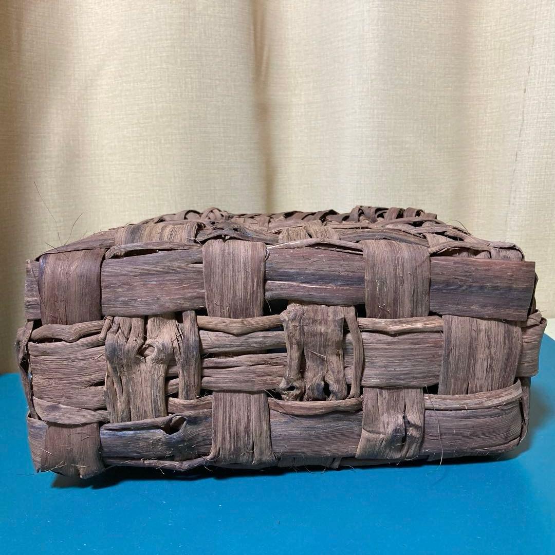 山葡萄カゴバッグ（国産） 内布、持ち手革カバー付 手作り