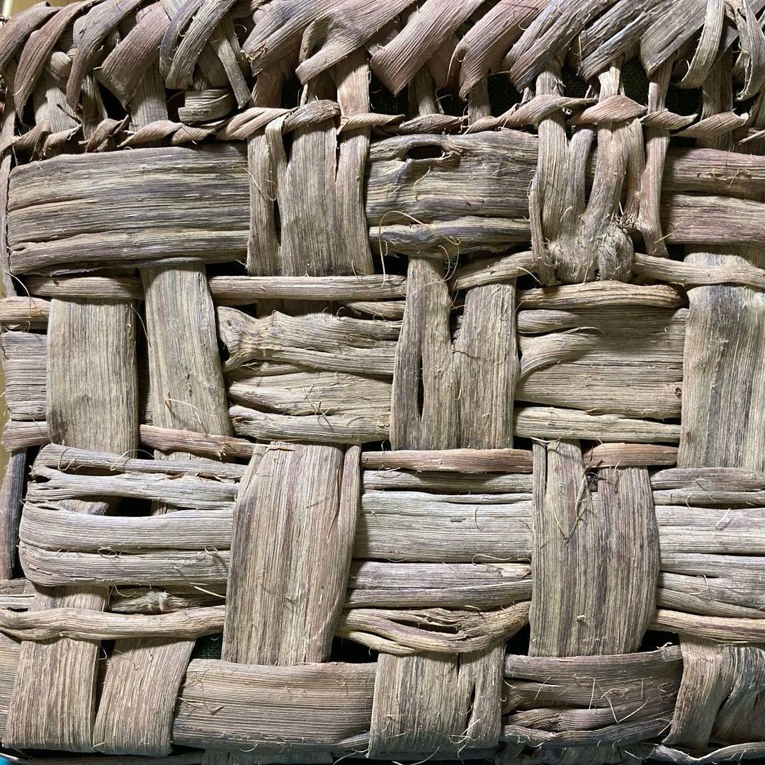 山葡萄カゴバッグ（国産） 内布、持ち手革カバー付 手作り