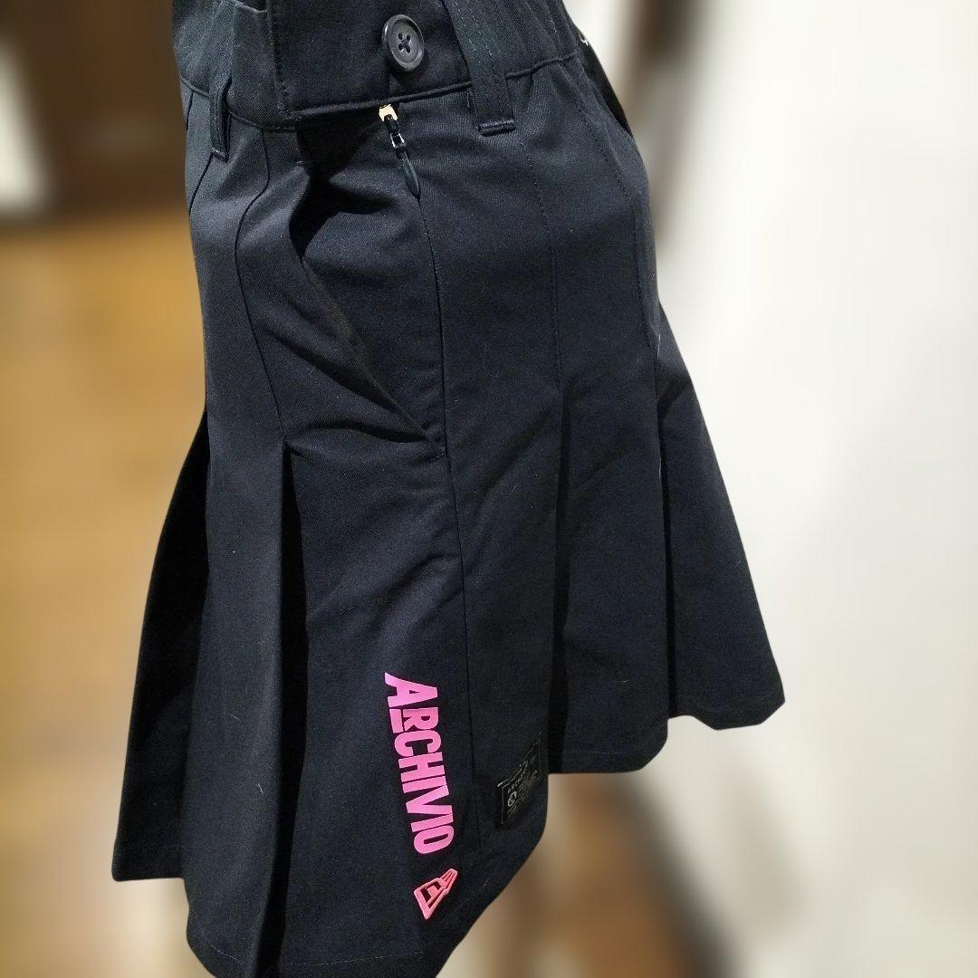 タグ付き未使用アルチビオブラック 膝上丈プリーツスカート サイズ38