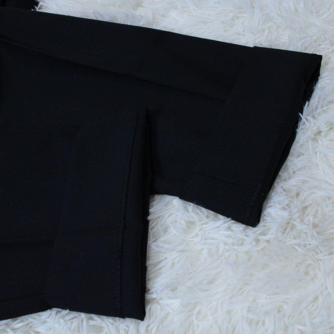 極美品 MARKAWARE FLAT FRONT TROUSERS ブラック 1
