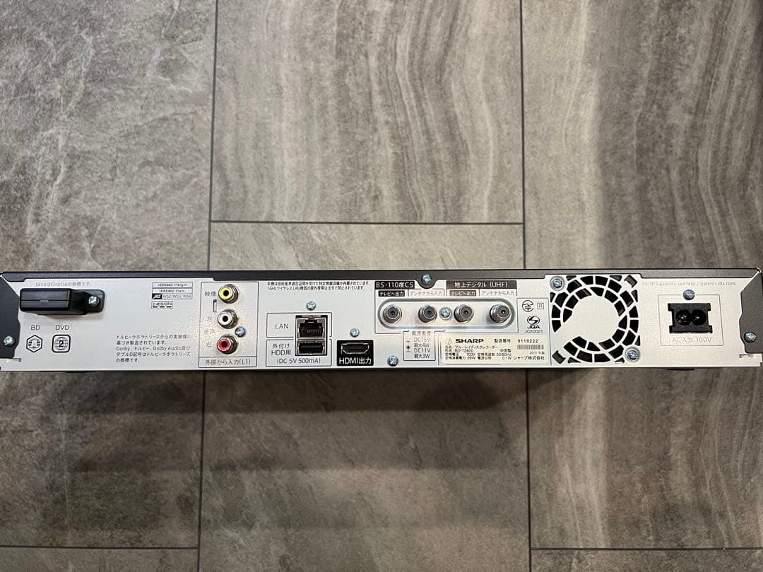 SHARP BD-T2800 ブルーレイレコーダー