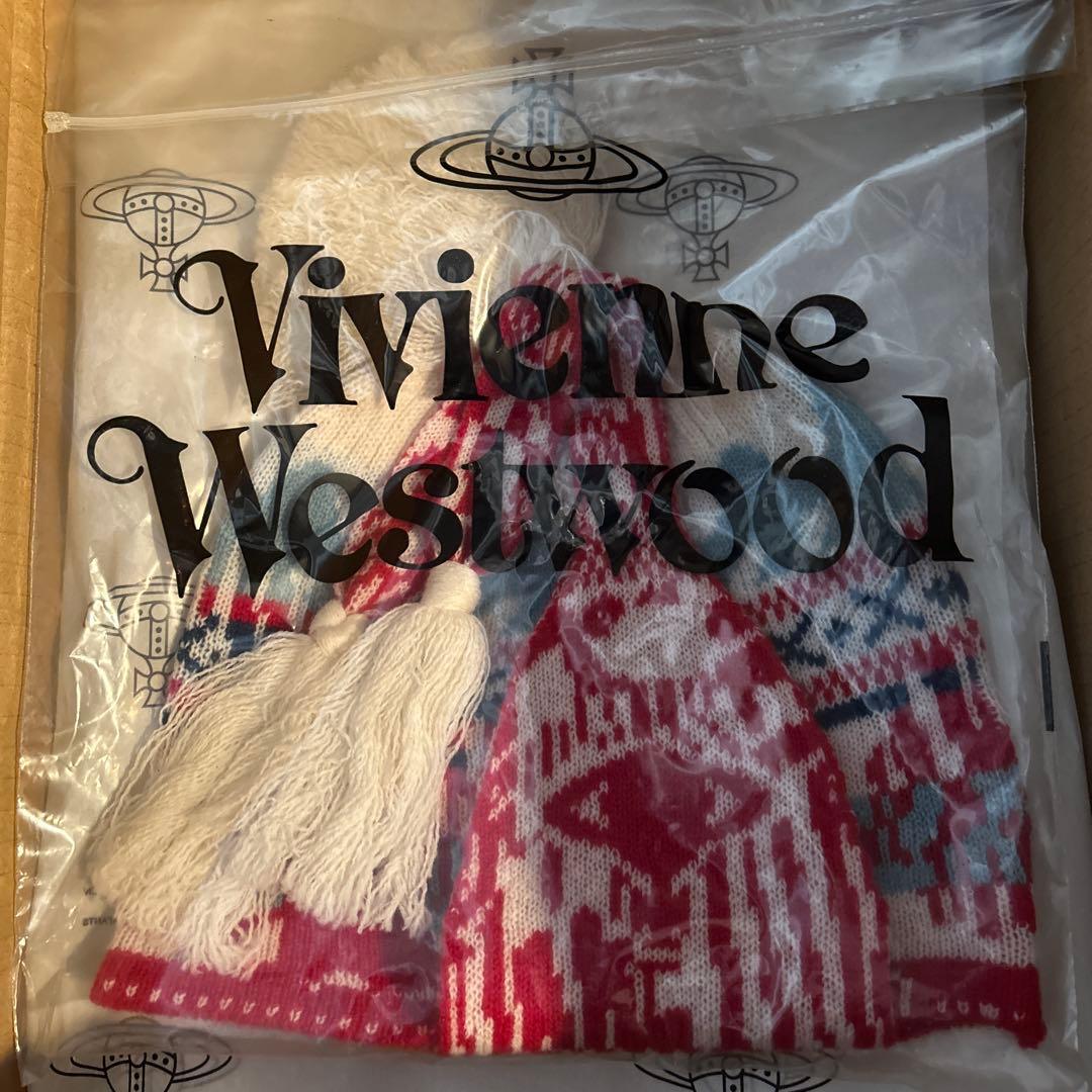 Vivienne Westwood ニット帽 赤 白