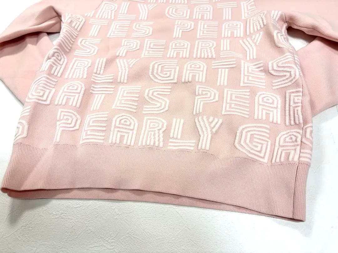 【美品】パーリーゲイツ セットアップ ニット スカート ピンク ロゴ 0 S