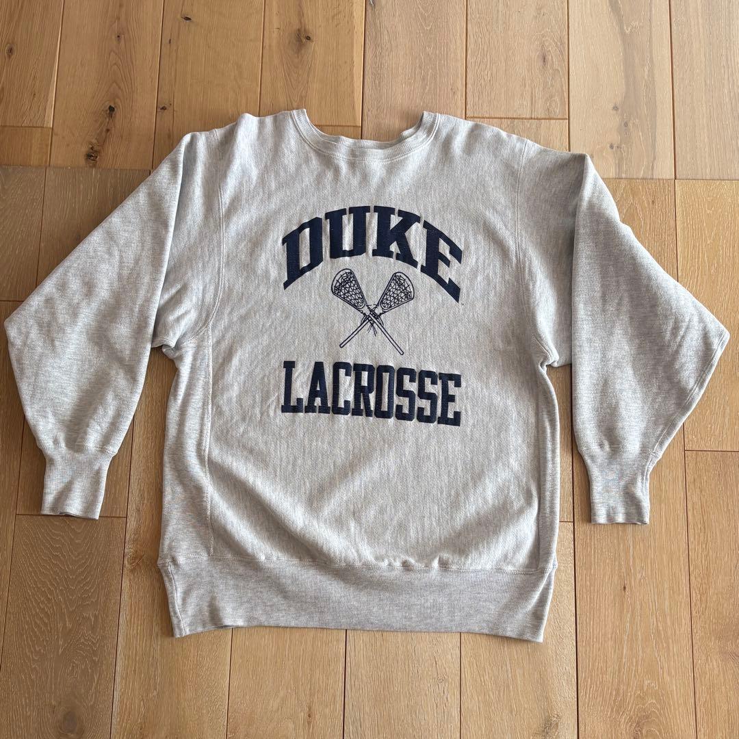★90s★USA製★チャンピオン リバースウィーブ★スウェット★Duke★XL★