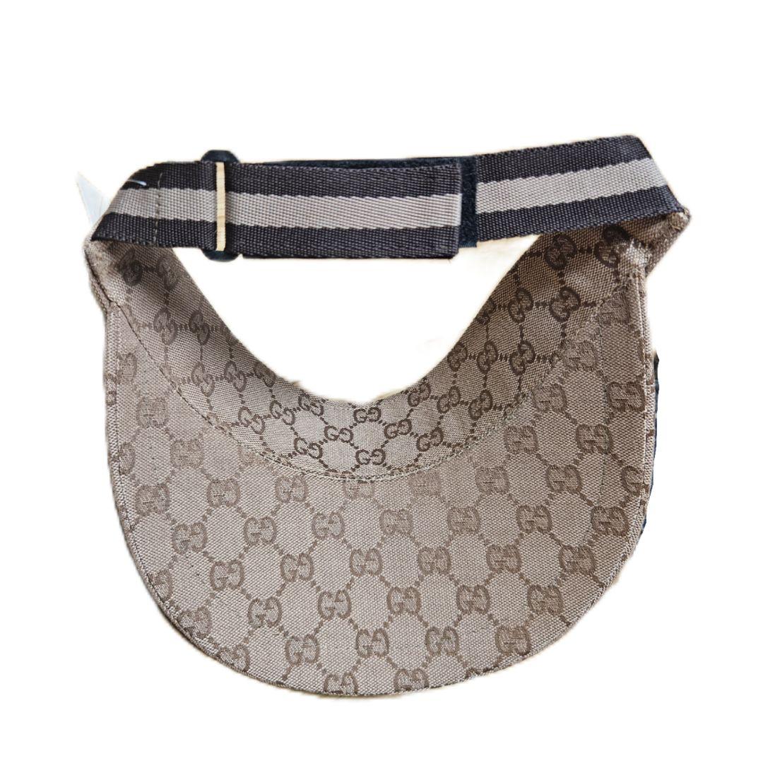 GUCCI ベージュ GGパターン サンバイザー ユニセックス 新品タグ付き