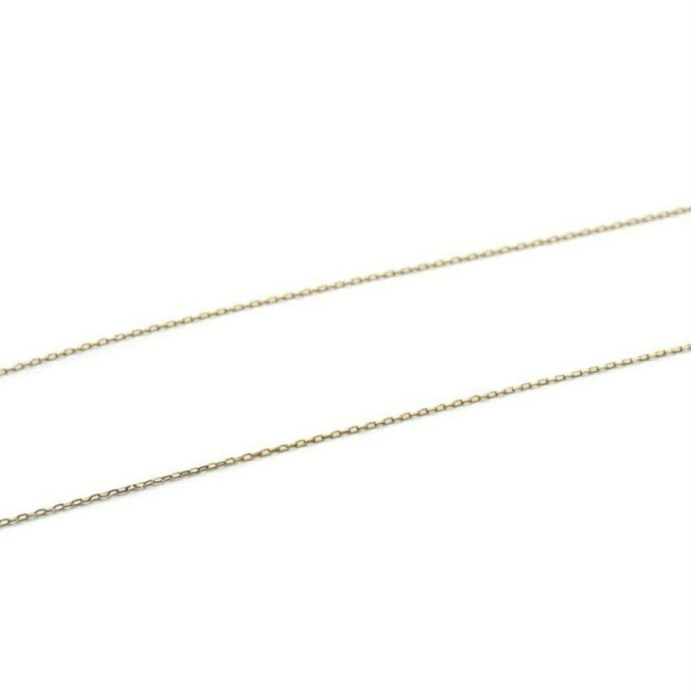 ★専用★K10YG 小豆ネックレスチェーン 55cm グリームカット入4面カット