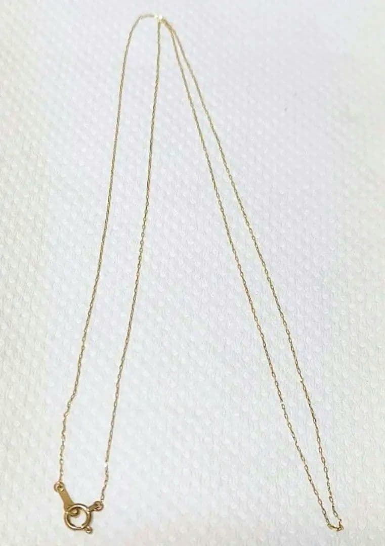 ★専用★K10YG 小豆ネックレスチェーン 55cm グリームカット入4面カット