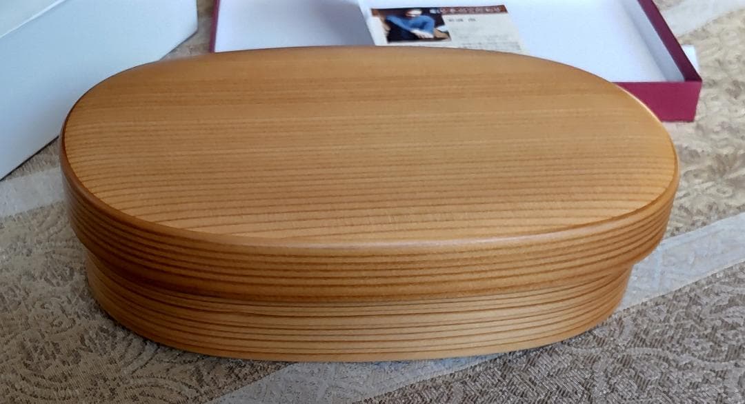 栗久の曲げわっぱ小判弁当大☆伝統的工芸品★秋田県大館☆グッドデザイン選定商品