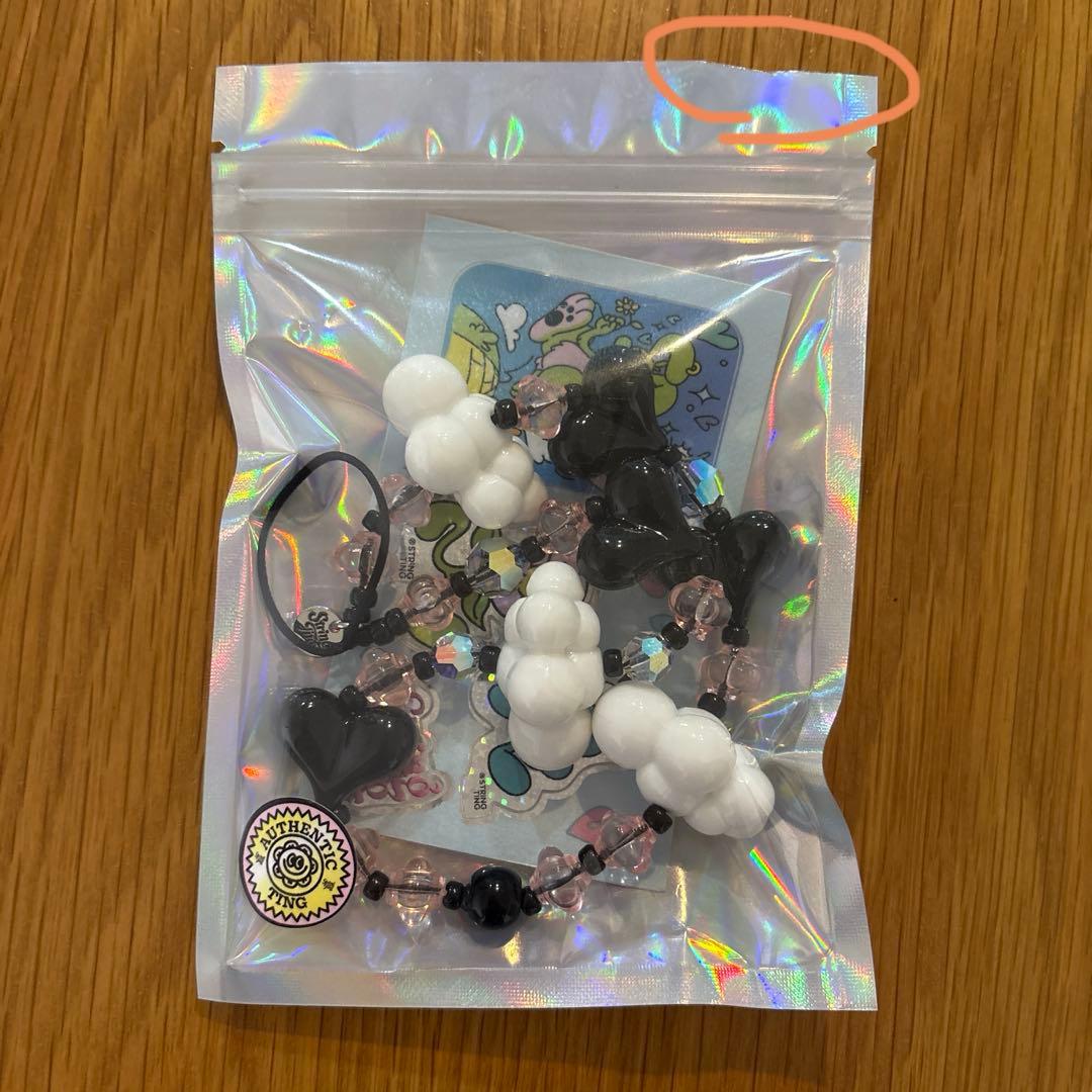 【正規品】String Ting ストリングティング　ストラップ　ピンク　黒　白