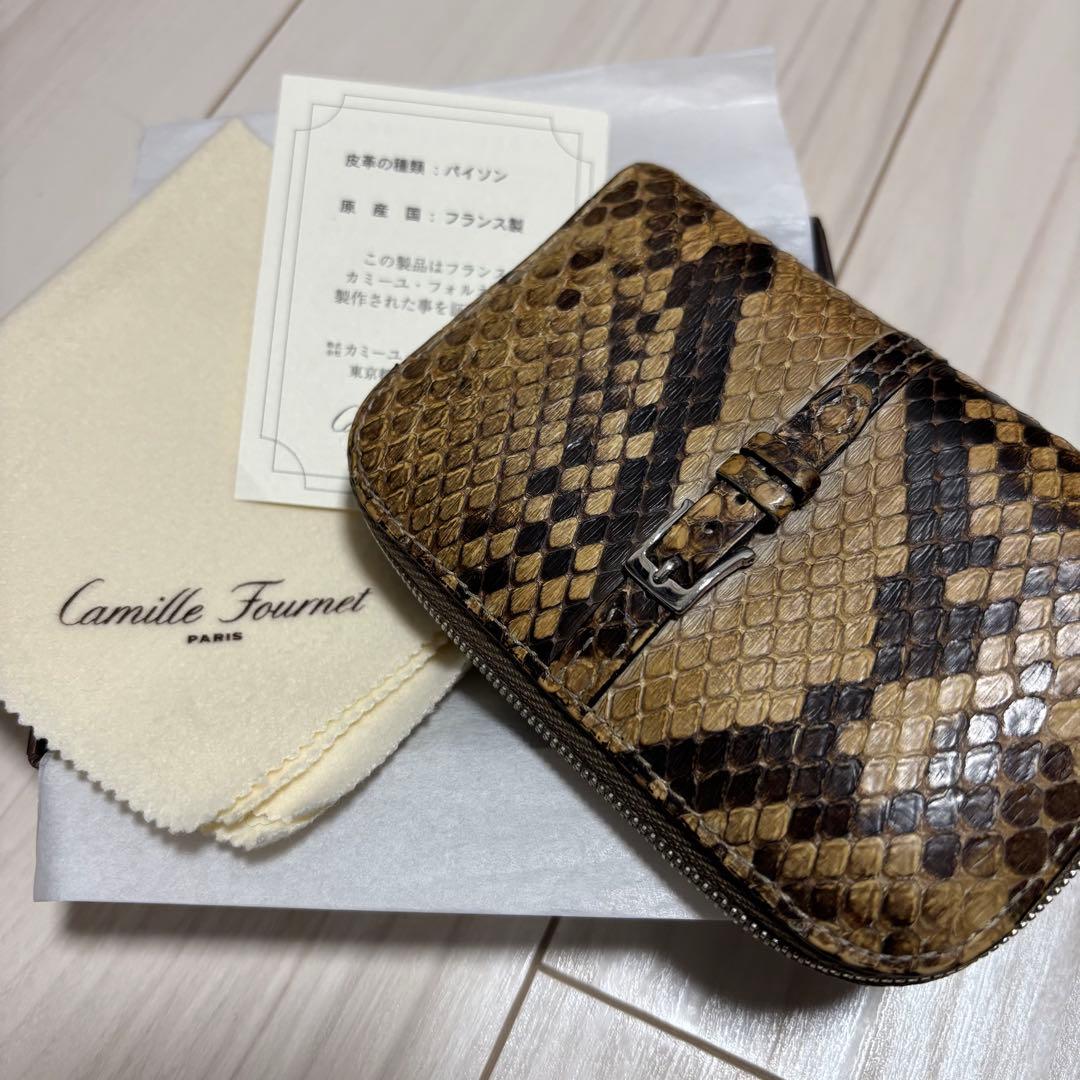 Camille Fournet パイソンレザー マルチカードケース
