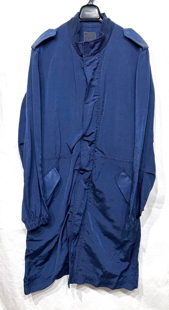 BACKLASHリネンナイロン製品染めモッズコート/バックラッシュミリタリー