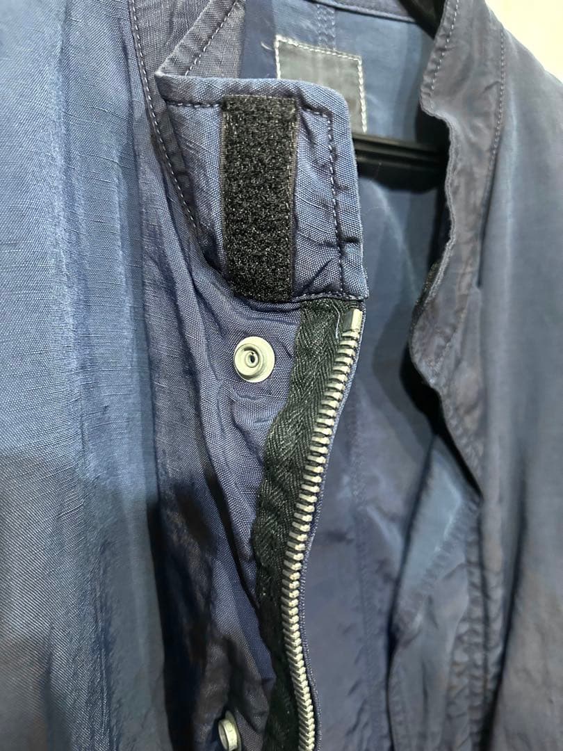 BACKLASHリネンナイロン製品染めモッズコート/バックラッシュミリタリー