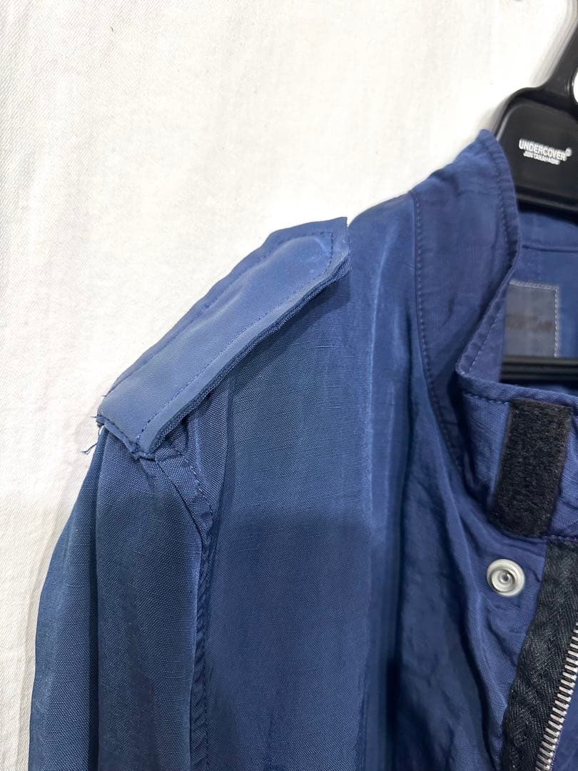 BACKLASHリネンナイロン製品染めモッズコート/バックラッシュミリタリー