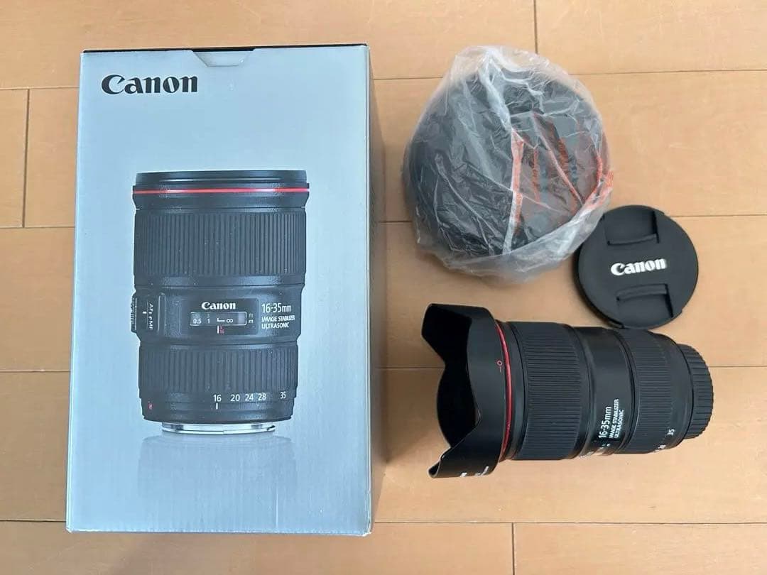 キャノンCanon EF16-35mm f/4L IS USM ズームレンズ美品