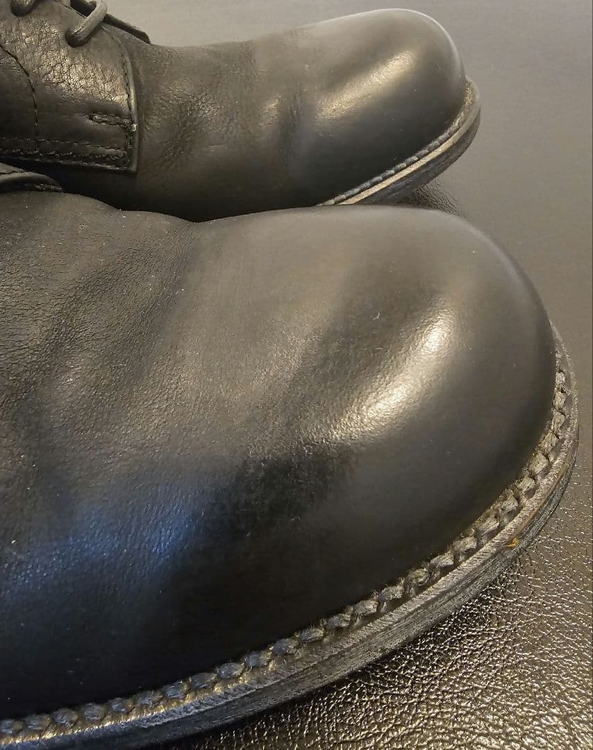 PADRONE バックジップ レース アップ ブーツ 黒 27cm / 42