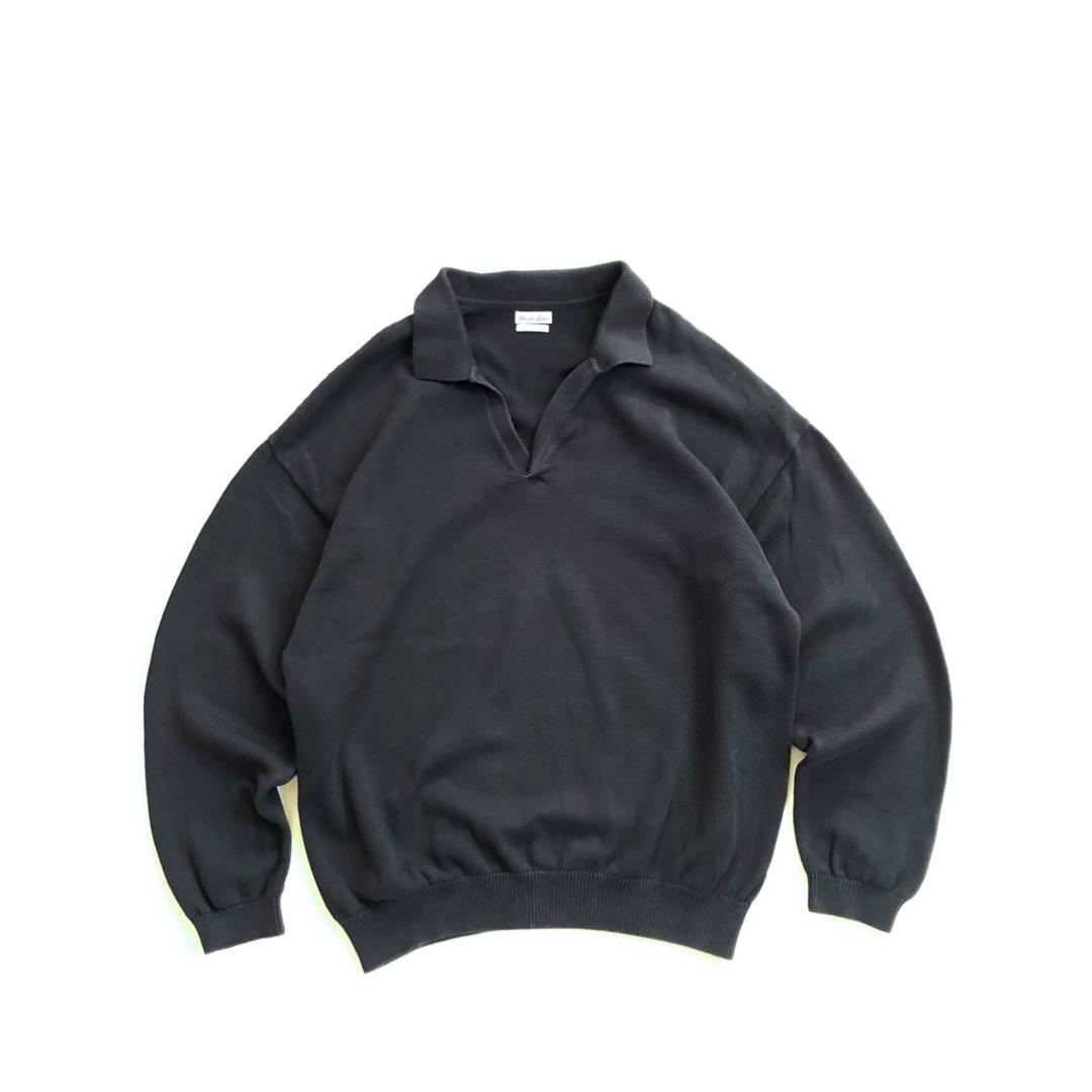 Steven Alan コットン スキッパー ルーズフィット ニット セーター