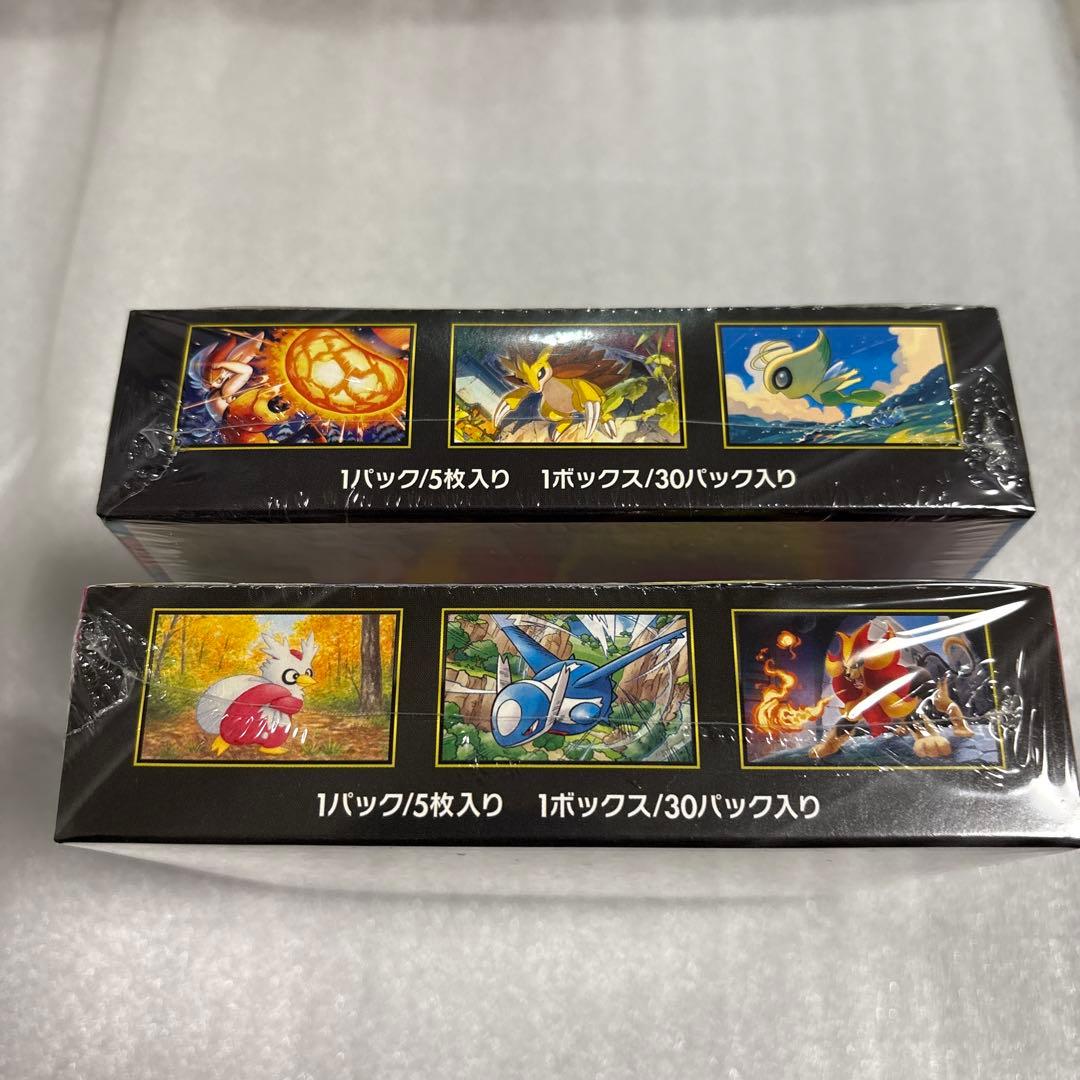 新品未開封ポケモンカードメガシンフォニア　メガブレイブ シュリンク付各1BOX