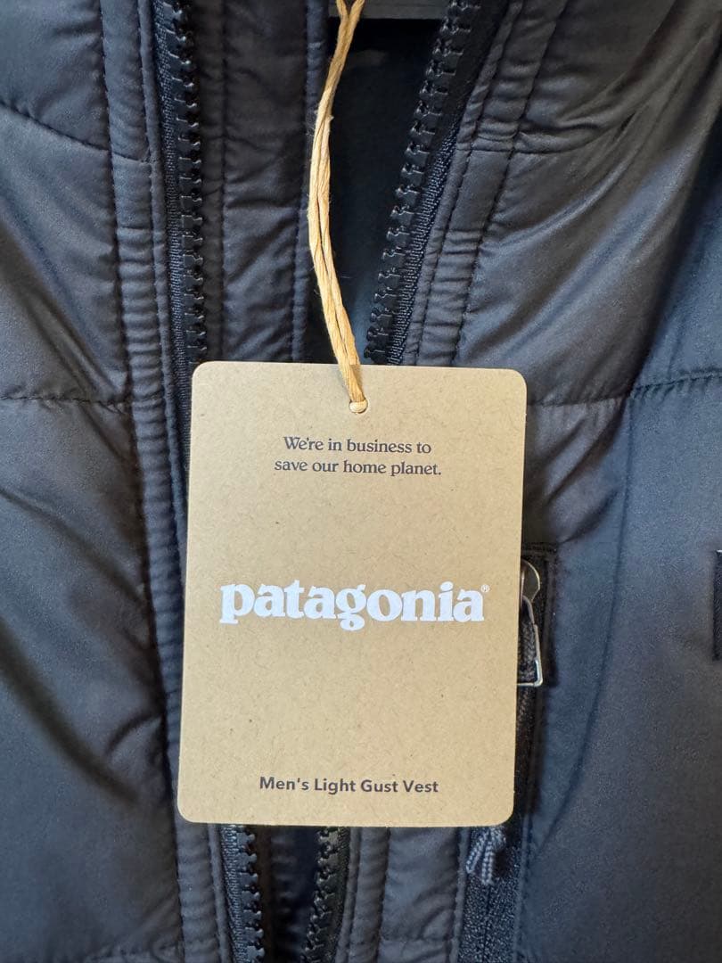 【Patagoniaパタゴニア】メンズ・ライト・ガスト・ベスト　Lサイズ 黒