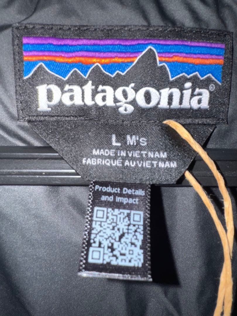 【Patagoniaパタゴニア】メンズ・ライト・ガスト・ベスト　Lサイズ 黒