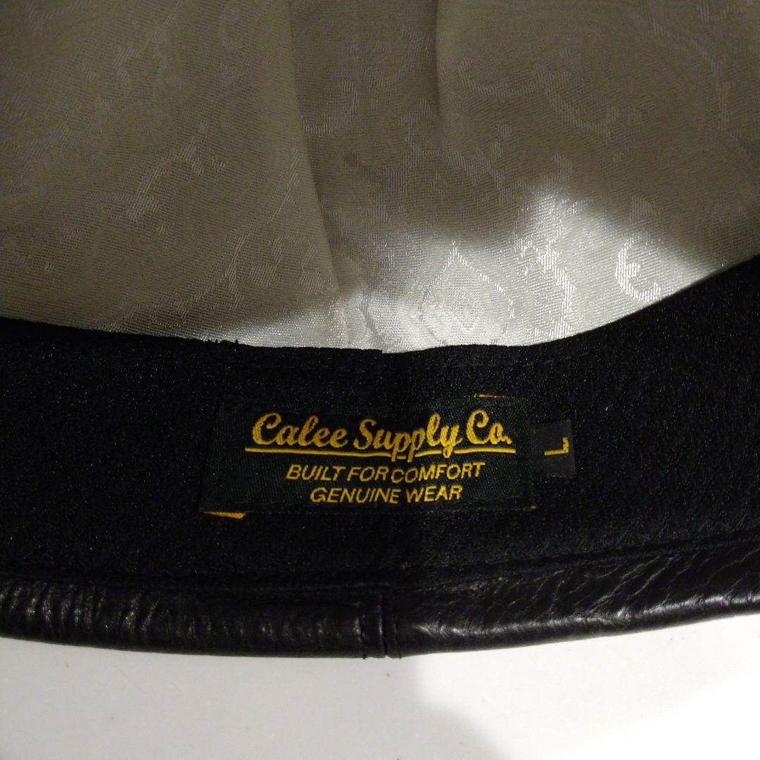 Calee レザー キャスケット　ブラック